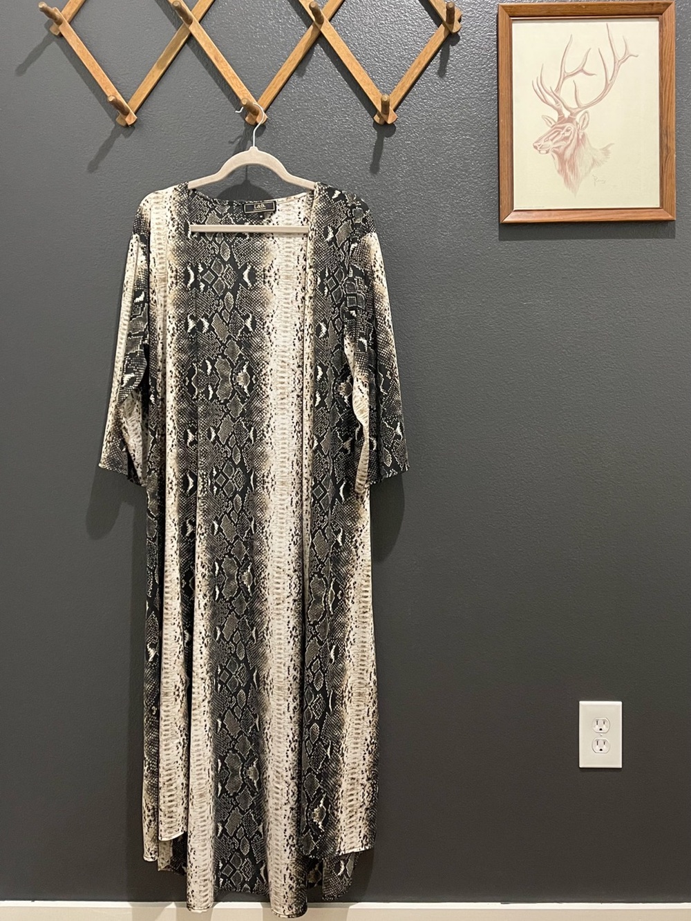 Snake Print Kimono